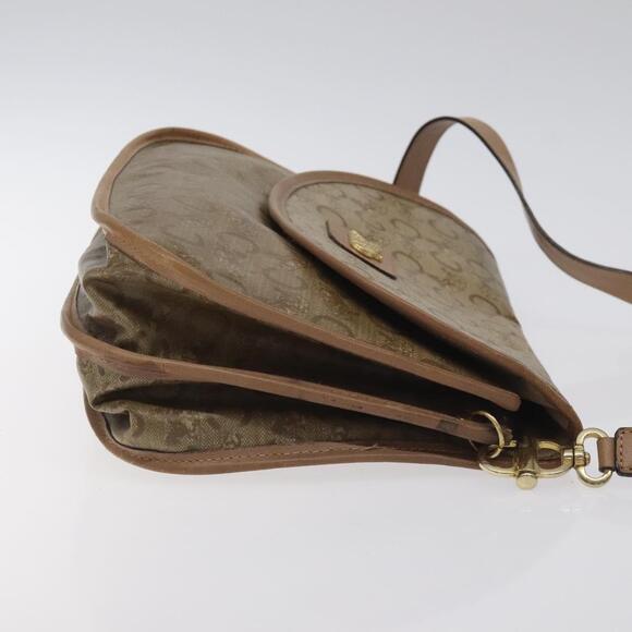 CELINE C Sulky Shoulder Bag Coated Canvas Beige Gold - Picture 4 of 12